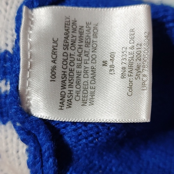 Jolly Sweaters Faux Necktie ~ Ugly Christmas Sweater Size M - Picture 4 of 4